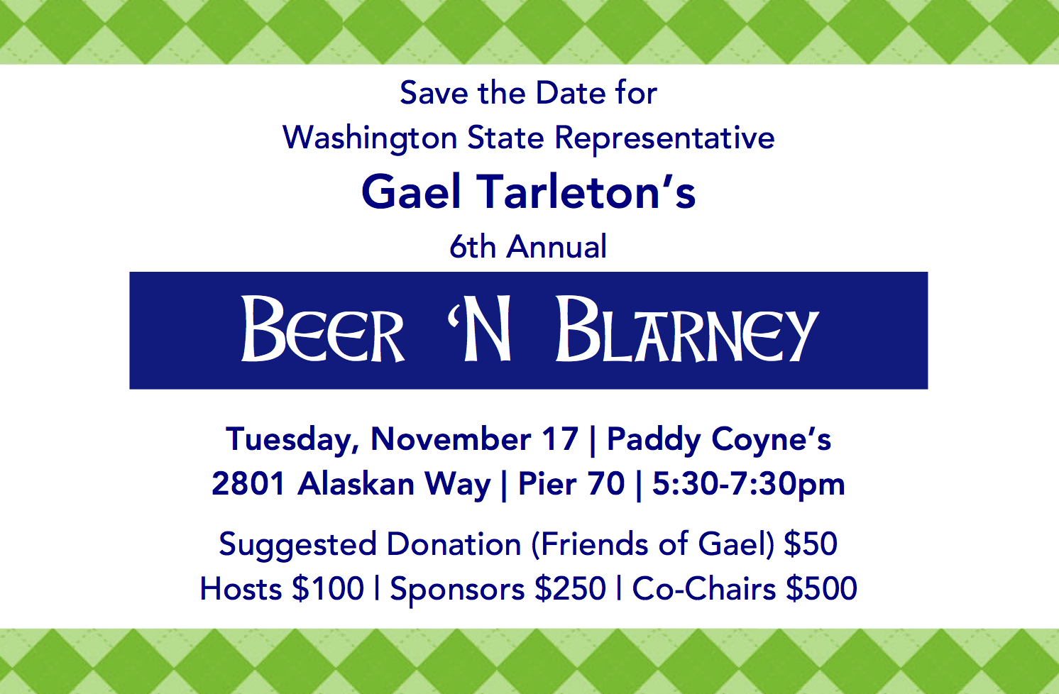 Gael Tarleton - Beer and Blarney