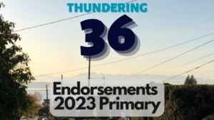 Thundering 36th Endorsements 2023 Primary