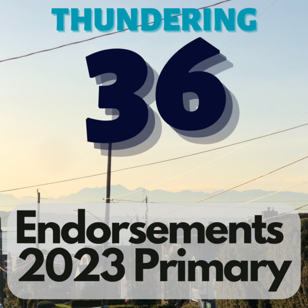 Thundering 36th Endorsements 2023 Primary