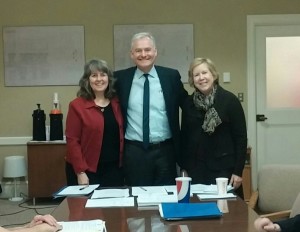 Senator Jeanne Kohl-Welles, Representative Reuven Carlyle and Representative Gael Tarleton from the 2015 Lobby Day with the 36th District Democrats